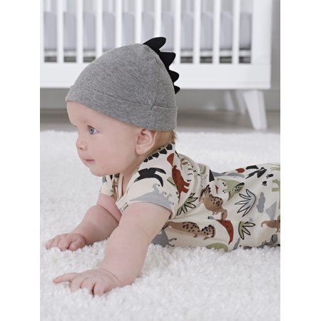 Gerber Baby Boy Caps & Mittens Set, 8-Piece, Green, 0-3 Months