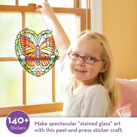 Melissa & Doug Stained Glass Made Easy Activity Kit: Butterfly - 140+ Stickers