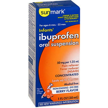 Sunmark Infants' Berry Ibuprofen Oral Suspension, 1 Fl. Oz.