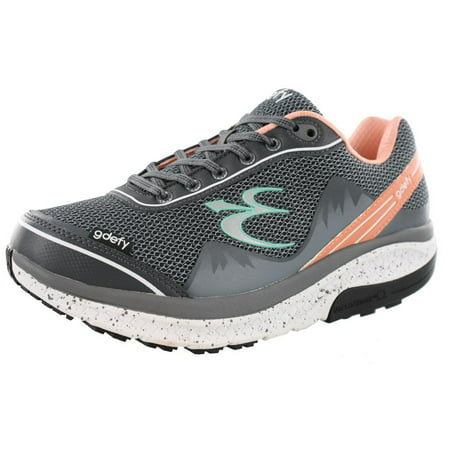 Gravity Defyer Women's Mighty Walk TB9024FGP Athletic Shoes, Gray/Salmon, 8 B(M) US Women