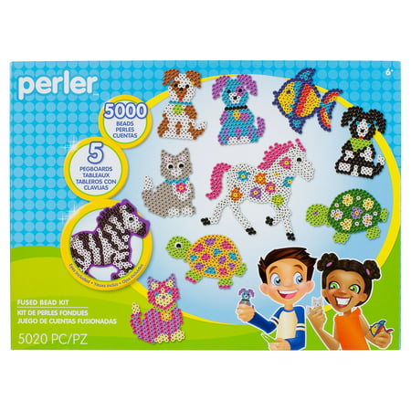 Perler Pet Parade Deluxe Box Fused Bead Kit, Ages 6 and up, 5020 Pieces