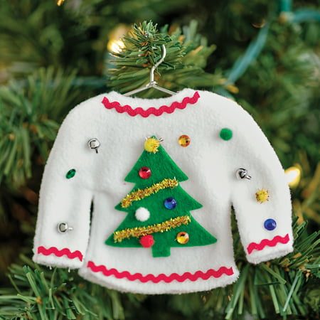 Creativity for Kids Sweater Ornaments Craft Kit (8 Pieces)