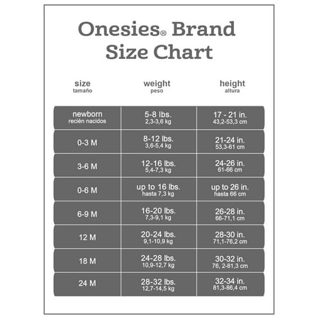 Onesies Brand Baby Boy Long Sleeve Bodysuits Set, 6-Pack, TIGER, 3-6 Months