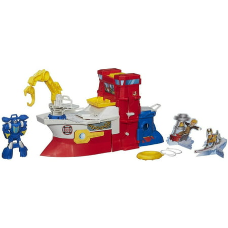 Rescue Bots Heroes Transformers Rescue Bots High Tide Rescue Rig Playset