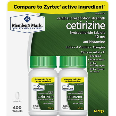 MM 10mg Cetirizine Hydrochloride Antihistamine (400 ct.)
