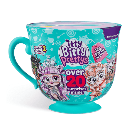 Itty Bitty Prettys Tea Party Teacup Dolls Playset Series 2 (With over 20 Surprises!) By Zuru
