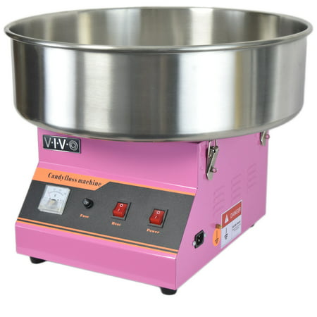 Electric Commercial Cotton Candy Machine / Floss Maker Pink VIVO CANDY-V001, Pink