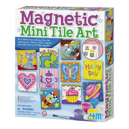 4M Magnetic Tile Art & Craft Kit (27 Pieces)