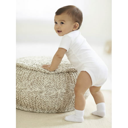 Gerber Baby Boy, Baby Girl, & Unisex White Short Sleeve Onesies Bodysuits, 8-Pack, Preemie-24 Months, White, 0-3 Months