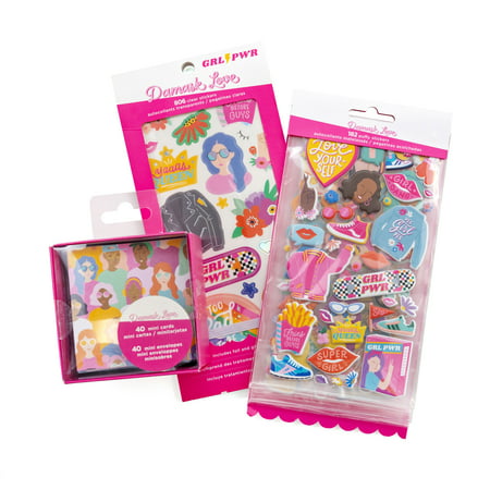 Damask Love Mini Card And Sticker Craft Kit - Multicolored, Unisex, for Ages 12+