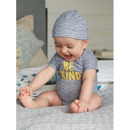 Gerber Baby Boy Short Sleeve Onesies Bodysuits, 5-Pack, Fox, 3-6 Months