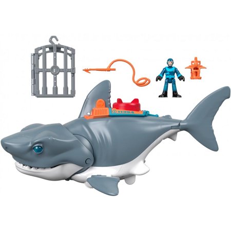 Imaginext Mega Bite Shark Figure with Chomping Action Playset