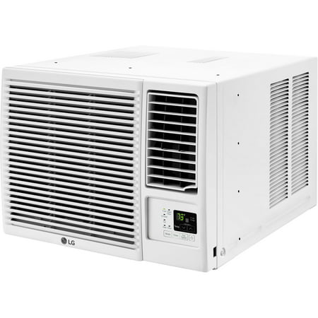 LG 11,500, 12,000 BTU 230V Window Air Conditioner with 9,200/11,200 BTU Supplemental Heat Function, 11500 BTU