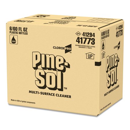 Pine-Sol Multi-Surface Cleaner Disinfectant, Pine, 60Oz Bottle, 6 Bottles/Carton - CLO41773CT