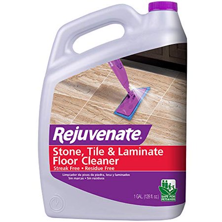 Rejuvenate High Performance Stone Tile and Laminate Floor Cleaner Streak-Free Formula Dries Fast 128oz Covers up to 2,000 SqFt