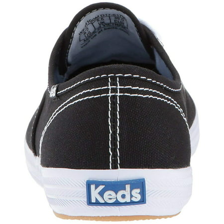 Keds Champion Oxford Canvas Sneaker (Women's), Black/White, 8 Wide