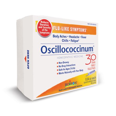 Boiron Oscillococcinum Unit Dose, Homeopathic Medicine for Flu-Like Symptoms, 30 Pellets