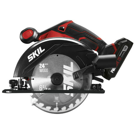 SKIL PWR CORE 20? 20V 6-1/2-Inch Cordless Circular Saw, 2.0Ah Lithium Battery & Charger, CR540602