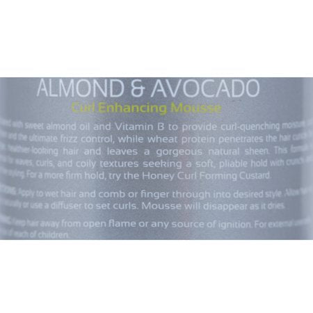 Design Essentials Almond Avocado Curl Enhancing Mousse 4oz., 4oz