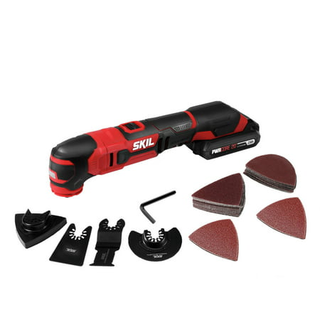 SKIL PWR CORE 20? 20V Oscillating Tool Kit with 2.0Ah Lithium Battery & Charger, OS593002