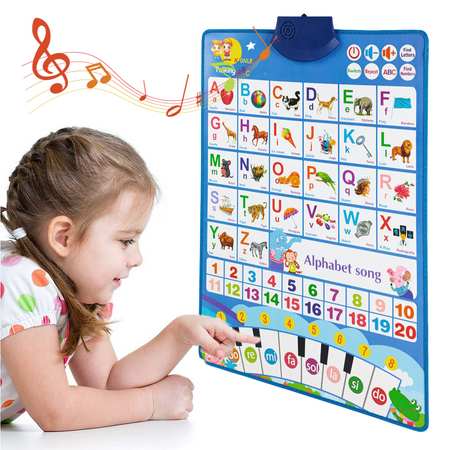 Richgv Interactive Alphabet Wall Chart for Toddlers 2-4 ? Learn ABC Letters, Numbers, Words, Spelling Toys for Toddlers, Kids Learning Toys, Speech Therapy Toys for Toddlers 1-3, Alphabet ToysTC2,