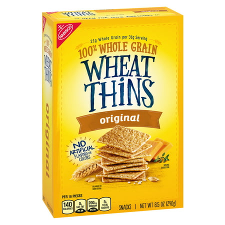 Wheat Thins Original Whole Grain Wheat Crackers, 8.5 oz