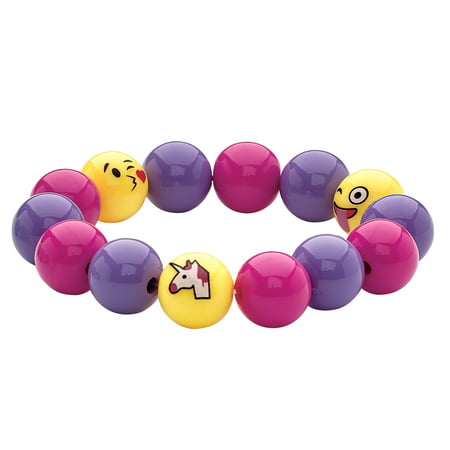 Creativity for Kids Emoji Bracelet - Beginner, Child Craft Kit for Boys and Girls