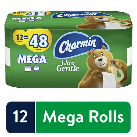 Charmin Ultra Gentle Toilet Paper, 12 Mega Rolls