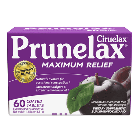 Prunelax Extra Strength Tablets, Natural Laxative For Occasional Constipation, 60 Ct.