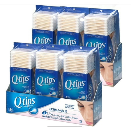 2 PACK | Q-tips Cotton Swabs, Club Pack 625 ct, 3 Count