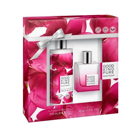 ($33 Value) Good Kind Pure Wild Peony Fragrance Gift Set: Perfume + Body Mist, 2 Pieces