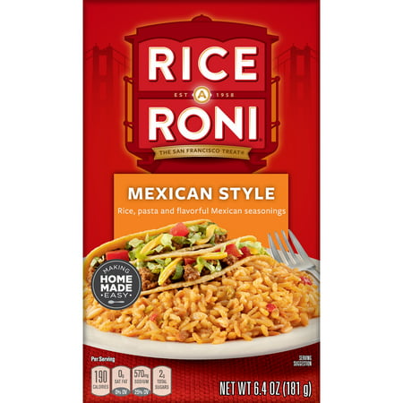 Rice-A-Roni Rice & Pasta Mix, Mexican Style, 6.4 oz Box