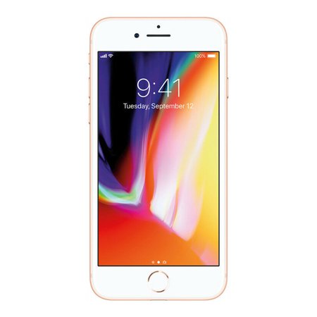 Restored Apple iPhone 8 64GB Gold Fully Unlocked (Verizon + AT&T + T-Mobile + Sprint) Smartphone (Refurbished), Gold/White