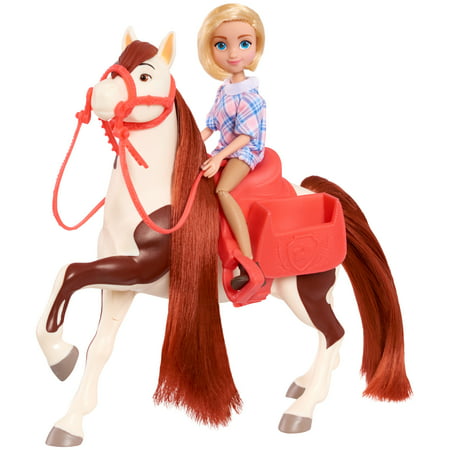 DreamWorks Spirit Riding Free Collector Doll & Horse, Abigail & Boomerang, Kids Toys for Ages 3 up
