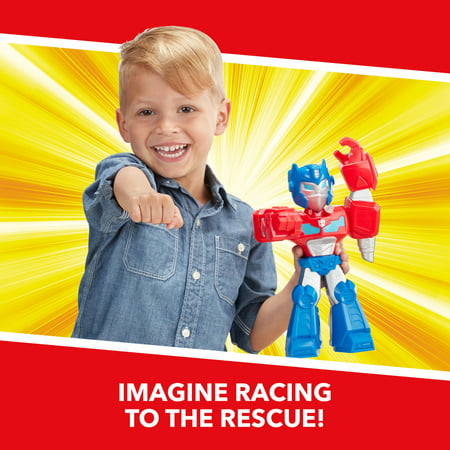 Transformers Rescue Bots Academy Mega Mighties 10-Inch Optimus Prime Action Figure