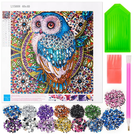 DIY Diamond Painting Kits for Kids Adults, 5D Diamond Painting Kits Full Drill Gift For Kids Women Friends Age 9 10 11 12 13, Paint by Numbers for Children Owl Gifts for 6-10 Years Old Girls Boysowl,