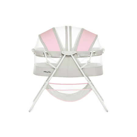 Dream On Me Karley Bassinet, Pink/Gray, Pink and Gray, Bassinet