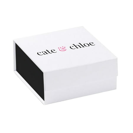 Cate & Chloe Ariel 18k Rose Gold Halo CZ Stud Earrings, Simulated Diamond Earrings, Best Gift Ideas for Women,, Rose Gold, One Size