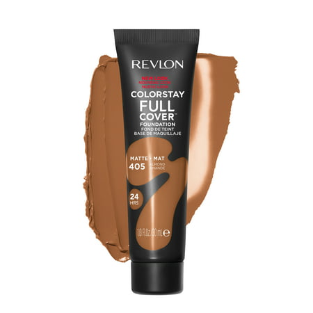 Revlon ColorStay Full Cover Foundation, 405 Almond, 1.0 fl ozAlmond,