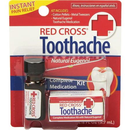 Red Cross Toothache Complete Medication Kit 0.12oz Each