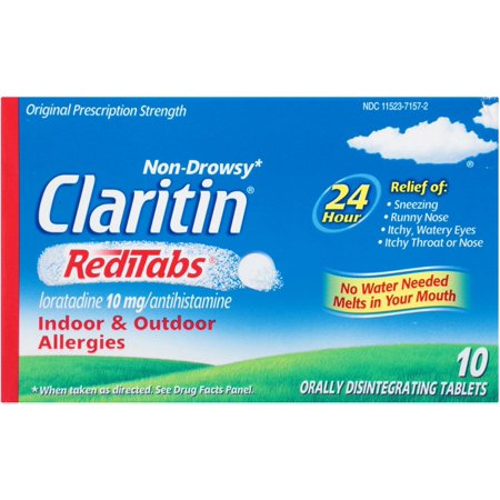 CLARITIN 24 Hour Allergy RediTabs 10 ea (Pack of 2)
