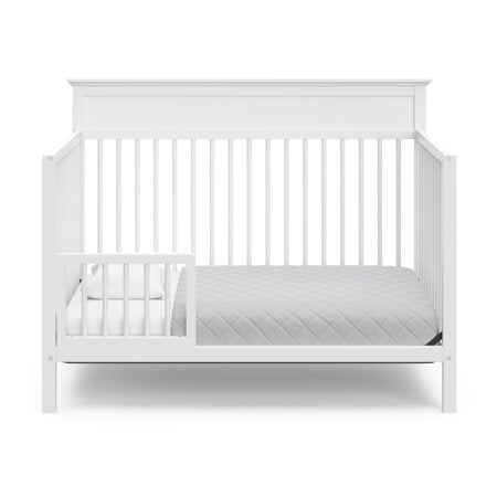 Storkcraft Horizon 5-in-1 Convertible Baby Crib, WhiteWhite,