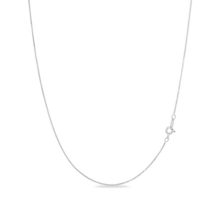 Sterling Silver Necklace - 1mm Box Chain - Hypoallergenic and Tarnish Resistant - Classic Design, Comfortable Fit - 12" - By Kezef Creations