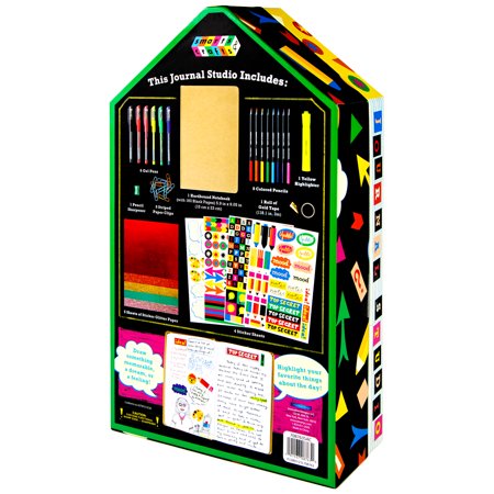 Smarts & Crafts Unisex Make Your Own Hardbound Journal Studio Kit, 33 Pieces for Kids & Teens