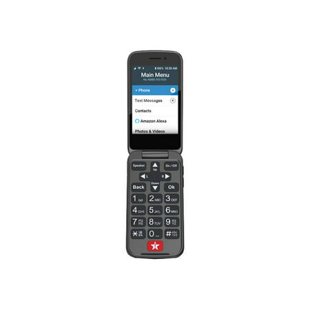 Jitterbug Flip2 Cell Phone for Seniors - Graphite, Gray