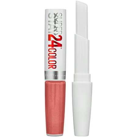 Maybelline Super Stay 24 2-Step Liquid Lipstick Makeup, Committed Coral, 1 kitCommitted Coral,