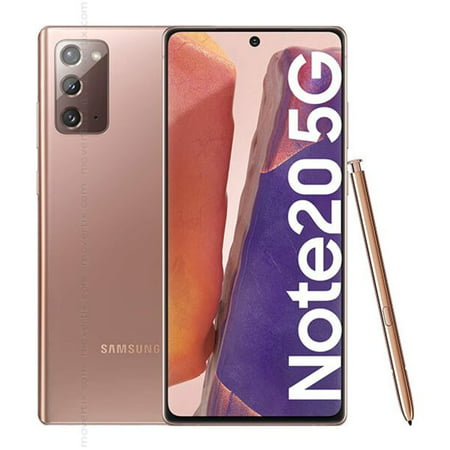 Used Samsung Galaxy Note 20 5G N981U 128GB Bronze, GSM Unlocked Smartphone (Used )