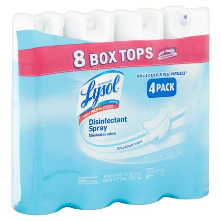 Lysol Disinfectant Spray 4pk (Crisp Linen)