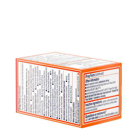 Motrin IB Migraine Relief Liquid Gel Caps, Ibuprofen 200 mg, 20 Ct