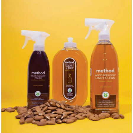 Method Wood For Good Daily Wood cleanr, Almond, 28 Ounce